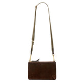 Mogano Suede | front of bag with handles up